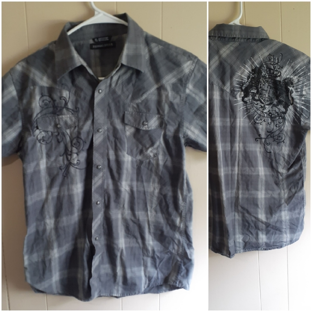Indigo star boys button down top size xl 18